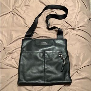 Tumi Black leather purse